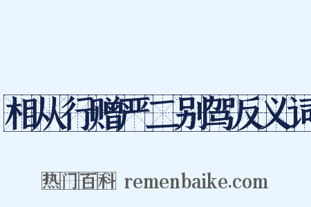 相从行赠严二别驾反义词是什么意思的图片